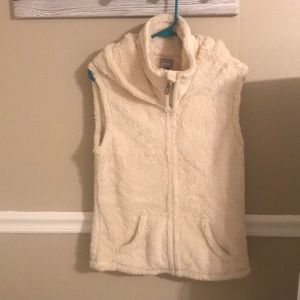 Bench cream color fuzzy vest